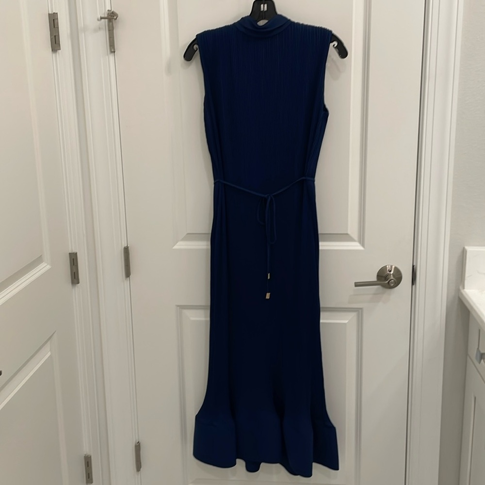 Milly navy midi-length cocktail dress, size 6
